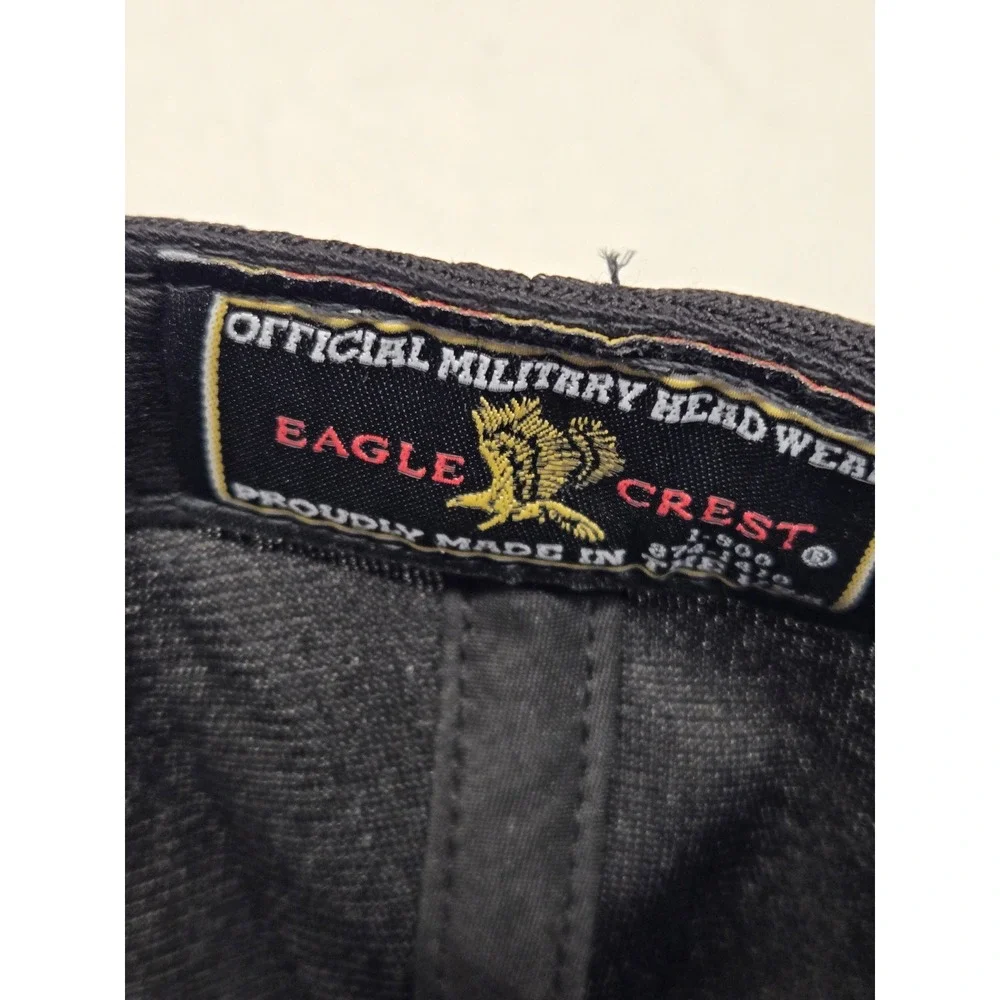 Vtg Eagle‎ Crest US Army Veteran Hat Black Snapback Baseball Cap USA Mens new